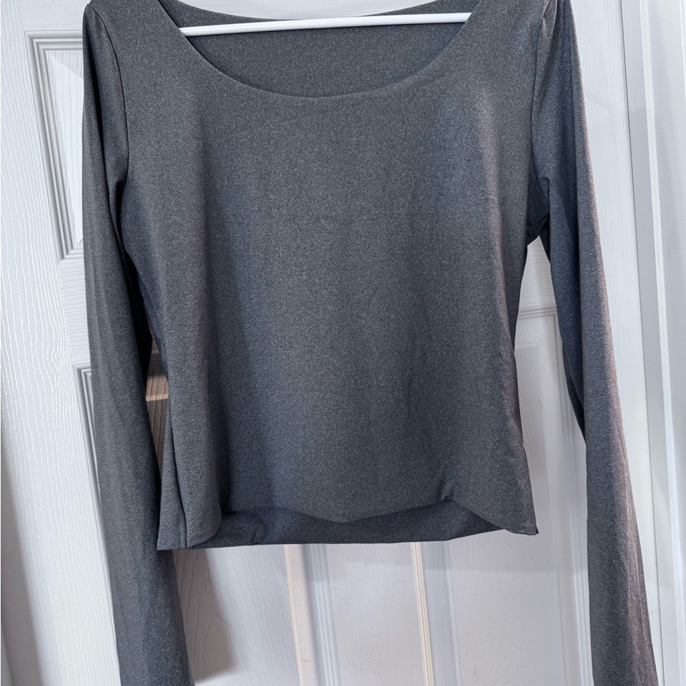 Elegant Gray Women's Top
